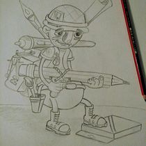 Mi Proyecto del curso: Introducción a la creación de personajes estilo cartoon. Un projet de Esquisse , Dessin au cra, on, Conception de personnages et Illustration traditionnelle de Henry Cuero Álvarez - 12.07.2019