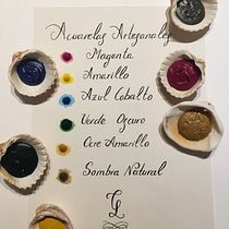 Elaboración de acuarelas artesanales. Fine Arts project by Cristina Lopez Pozo - 07.30.2019