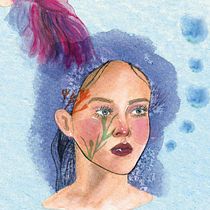Mi Proyecto del curso: Retrato ilustrado en acuarela. Un projet de Aquarelle de Irene García - 18.07.2019