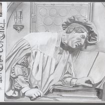 Mi Proyecto del curso: Erudito Religioso Alemán. Desenho de retrato projeto de Lcda. Alida Lorena Coronel Orosco - 05.10.2019