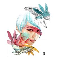 Mi Proyecto del curso: Retrato ilustrado en acuarela. Un projet de Illustration traditionnelle et Illustration numérique de Sofía Soto - 19.07.2019