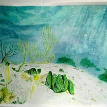 Mi Proyecto del curso: Profundidades marinas. Un progetto di Pittura ad acquerello di Radamés Isea Romero - 21.07.2019