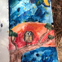 Night owl. Creativit project by veroniquelambermont - 07.21.2019