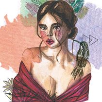 Mi Proyecto del curso: Retrato ilustrado en acuarela. Un projet de Aquarelle de danfeg - 24.07.2019