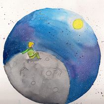 Mi Proyecto del curso: Introducción a la ilustración infantil. Interpretación del cuento "El Principito". . Children's Illustration project by Cecilia Queuputripai - 07.25.2019