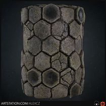 Mi Proyecto del curso: Introducción a la creación de texturas con Substance Designer. Un projet de 3D , et Jeux vidéo de Alexander Campos - 25.07.2019