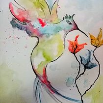 Mi Proyecto del curso: Técnicas modernas de acuarela. Un progetto di Disegno artistico di Erika Luque Hincapie - 30.07.2019
