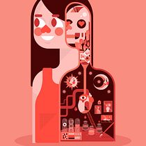  Ilustración de micro mundo - Explorando mi interior. Design, Information Design, Character Design, Digital Illustration, Vector Illustration, Infographics, Stor, and telling project by Melissa González Vogt - 09.06.2019