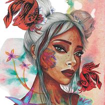 Mi Proyecto del curso: Retrato ilustrado en acuarela. Un projet de Dessin de portrait et Illustration traditionnelle de Delia Sesma Galipienzo - 02.08.2019