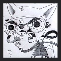 El Chihuahua instructor de buceo. Un projet de Dessin au cra, on, Conception de personnages, T , et pographie de Gabriel Capurro Larrea - 11.08.2019