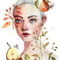 Mi Proyecto del curso: Retrato ilustrado en acuarela Ein Projekt aus dem Bereich Traditionelle Illustration und Aquarellmalerei von Vrigit Smith - 05.08.2019