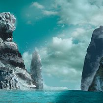 Proyecto del curso: Matte Painting: Corrientes lejanas. Realistic Drawing, Digital Photograph, L, and scape Architecture project by Diego Teleña - 08.07.2019