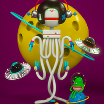 Mi Proyecto del curso: Ilustración 3D con Cinema 4D Ein Projekt aus dem Bereich 3D von Carmen Zaiter - 22.08.2019
