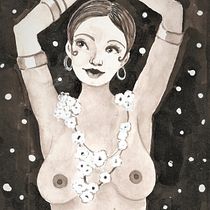 Josephine Mi Proyecto del curso: Introducción a la ilustración con tinta china. Cabaret años 20. Ilustração tradicional projeto de Chus Rufino - 08.08.2019