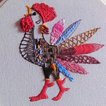 Mi Proyecto del curso: Técnicas de bordado: ilustrando con hilo y aguja. Un projet de Broderie de Isis Benítez Vasconcelos - 09.08.2019