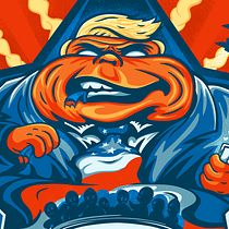 Donald Trump KFC - Killing Foreign Children by @LoucidCo. Un progetto di Illustrazione vettoriale di Lou Angulo - 09.08.2019