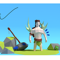 Mi Proyecto del curso: Modelado de personajes low poly para videojuegos  Ein Projekt aus dem Bereich 3D und Design von 3-D-Figuren von Eda Elvira - 19.08.2019