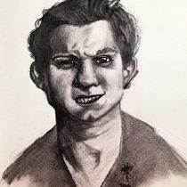 Mi Proyecto del curso: Retrato realista con lápiz de grafito. Desenho a lápis projeto de Agustin Mendoza - 21.08.2019