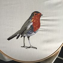 Mi Proyecto del curso: Pintar con hilo: técnicas de ilustración textil. Bordado projeto de Cristina Benjumeda - 21.08.2019