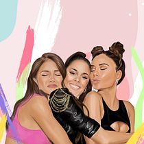 Proyecto final <3 Amigas. Un projet de Illustration numérique de Javiera Herrera Garrido - 21.08.2019