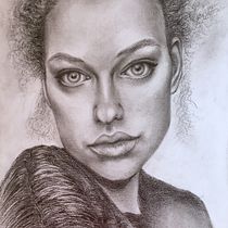 Mi Proyecto del curso: Retrato realista con lápiz de grafito. Artes plásticas, e Desenho a lápis projeto de Lelia Fabiana Perez - 22.08.2019