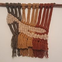 Mi Proyecto del curso: Introducción al macramé: creación de un tapiz decorativo. Creativit, Decoration & Interior Design project by María Fernanda Filippi Reyes - 08.23.2019