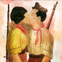 Técnicas de ilustración con acuarela digital. Serie Guerra Civil. Un progetto di Disegno, Disegno a matita, Disegno di ritratti e Disegno realistico di David - 25.08.2019