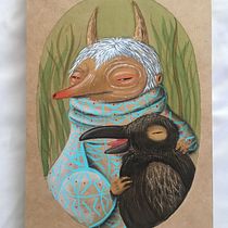 Mi Proyecto del curso: Acuarela sobre madera. Traditional illustration project by Katerine Ortiz - 08.27.2019