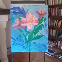 Mi Proyecto del curso: Pintura botánica con acrílico. Traditional illustration project by Ro Manzano - 08.30.2019
