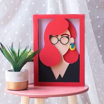 Autorretrato papercut.. Colagem e Ilustração digital projeto de Candela Nieto - 03.09.2019