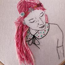 My project in Creation of Embroidered Portraits course. Embroider project by Serena Scuderi - 09.03.2019