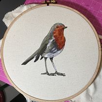 Mi Proyecto del curso: "Pintar con hilo: técnicas de ilustración textil". Bordado projeto de Alejandra Alvarez - 04.09.2019