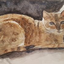 My project in Watercolour Experimental Techniques for Beginners course. Un progetto di Pittura ad acquerello di Barbara Sundling - 27.10.2019