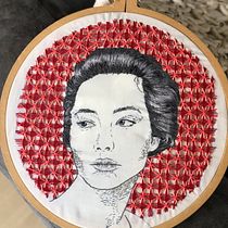 Mi Proyecto del curso: Creación de retratos bordados. Embroider project by Karin Finkelstein - 09.12.2019