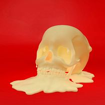 Calavera derretida. Design projeto de Raquel Chueca Andrés - 15.09.2019