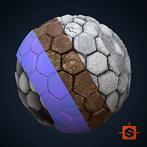 Mi Proyecto del curso: Introducción a la creación de texturas con Substance Designer. Un projet de 3D de Joseph Alejandro Gonzalez Garrido - 15.09.2019