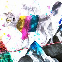 Animalised selfportrait (for Illustration Techniques to Unlock your Creativity course). Traditional illustration project by Carin Van Der Kooi - 09.16.2019