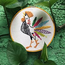 Mi Proyecto del curso: Técnicas de bordado: ilustrando con hilo y aguja. Un projet de Broderie de Anahí Ramírez Ríos - 25.01.2019
