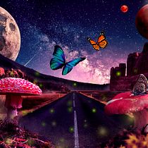 The magic road.. Photo Retouching project by Leticia Sánchez Ferrezuelo - 09.18.2019