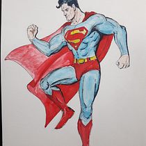 Ilustración Final: Superman . Comic projeto de Diego Navarro - 21.09.2019