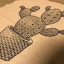 Mi Proyecto del curso: Introducción al bordado en blackwork. Un proyecto de Bordado de Sonia Real - 24.09.2019