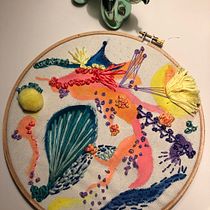 Mi Proyecto del curso: Técnicas básicas de bordado y acuarela. Embroider project by marjorie_benoit - 09.26.2019