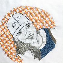 Retrato de una amiga. Arts, Crafts, Fine Arts, and Embroider project by Maritere D - 09.26.2019
