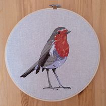 Mi Proyecto del curso: Pintar con hilo: técnicas de ilustración textil. Bordado projeto de Aida Gómez - 30.09.2019
