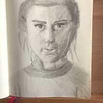 Mi Proyecto del curso: Retrato realista con lápiz de grafito. Ilustração tradicional projeto de Alexa Gomes - 02.10.2019
