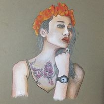 Mi Proyecto del curso: Ilustración con pastel y lápices de colores. Desenho artístico projeto de Rosa Ana Frutos - 06.10.2019