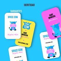 SPACE COW. Br, ing, Identit, Design, Traditional illustration, and Digital Illustration project by Gabriela Mancera - 10.08.2019