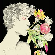 Les fleurs du mal. (Poster). Caligrafia, Desenho a lápis, Design, Design gráfico e Ilustração tradicional projeto de Wladimir Cossio Vahos - 16.10.2019