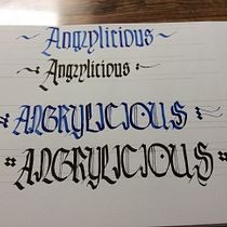 Mi Proyecto del curso: Caligrafía con góticas potentes. Caligrafia projeto de Andrea Lopez - 14.10.2019