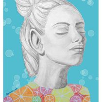 Mi Proyecto del curso: Retrato con lápiz, técnicas de color y Photoshop. Ilustração tradicional e Ilustração digital projeto de Maria Angeles Salazar Rustarazo - 16.10.2019